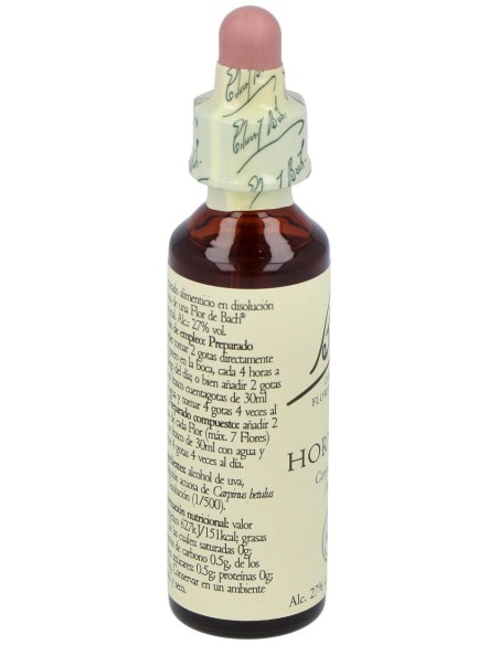 Flores Bach Hornbeam Hojarazo 20Ml.