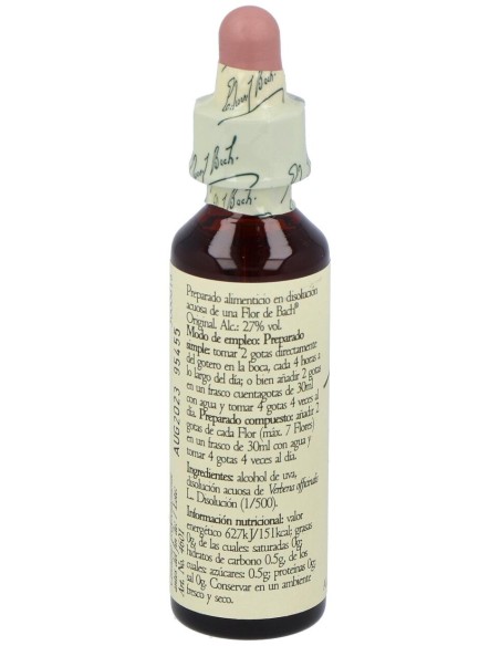 Flores Bach Vervain Verbena 20Ml.