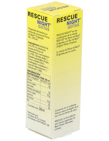 Rescue Night Gotas 20Ml. Flores Bach