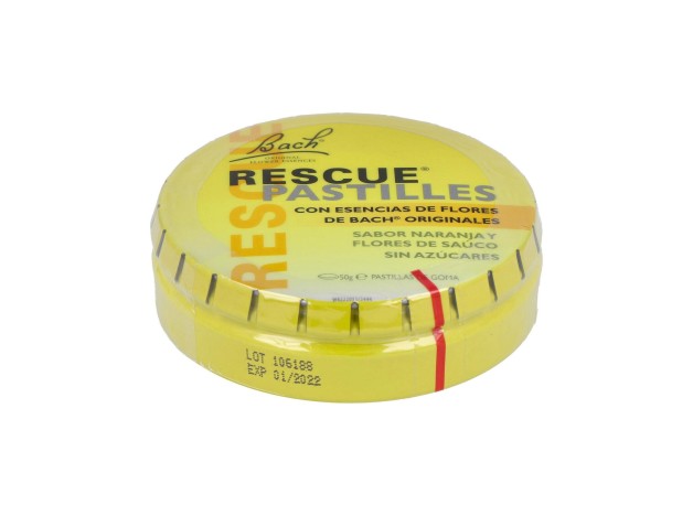 Rescue Pastillas Naranja Sauco 50Grs. Flores Bach