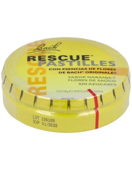 Rescue Pastillas Naranja Sauco 50Grs. Flores Bach