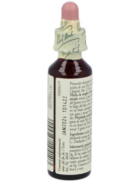 Flores Bach Water Violet Violeta Agua 20Ml.