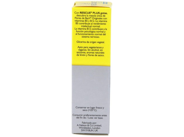 Rescue Plus Gotas Vitaminas 20Ml. Flores Bach
