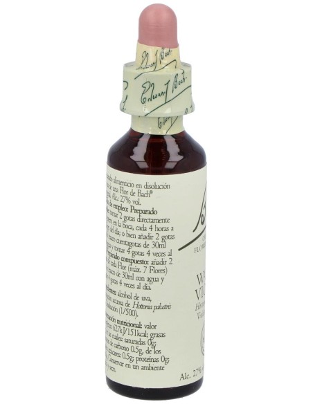 Flores Bach Water Violet Violeta Agua 20Ml.
