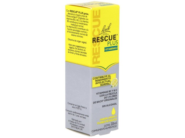 Rescue Plus Gotas Vitaminas 20Ml. Flores Bach