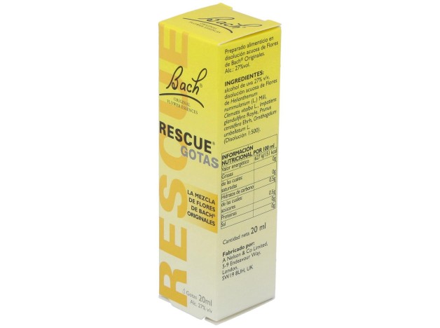 Bach Rescue Remedy Original Gotas, 20 Ml
