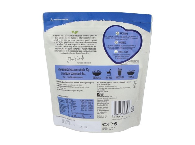 Linwood Semilla Lino Molido Bio 425G
