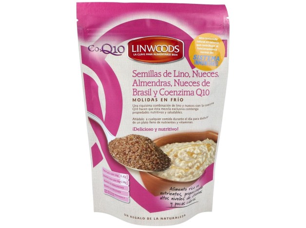Semillas De Lino Con Nueces Almendras Q10 200Gr.