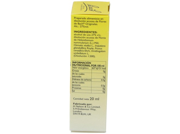 Bach Rescue Remedy Original Gotas, 20 Ml