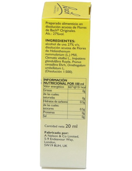Bach Rescue Remedy Original Gotas, 20 Ml