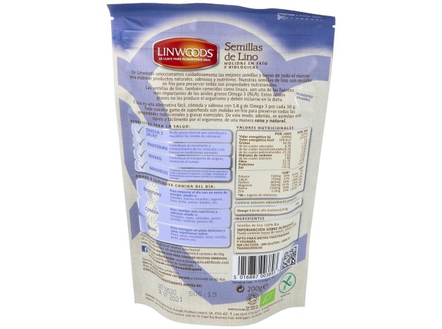 Semillas De Lino Molidas 200Gr. Bio