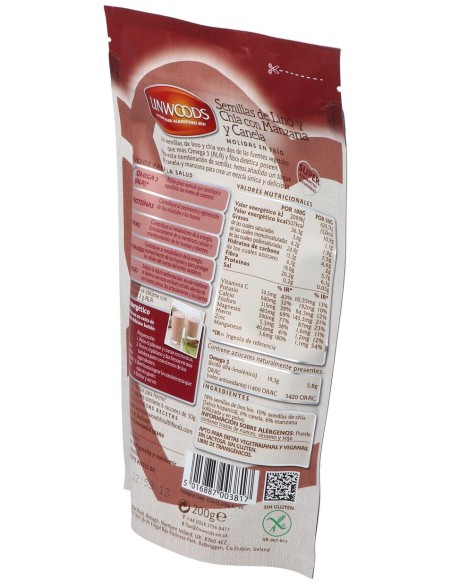 Semillas De Lino Con Chia, Manzana Canela 200G Bio