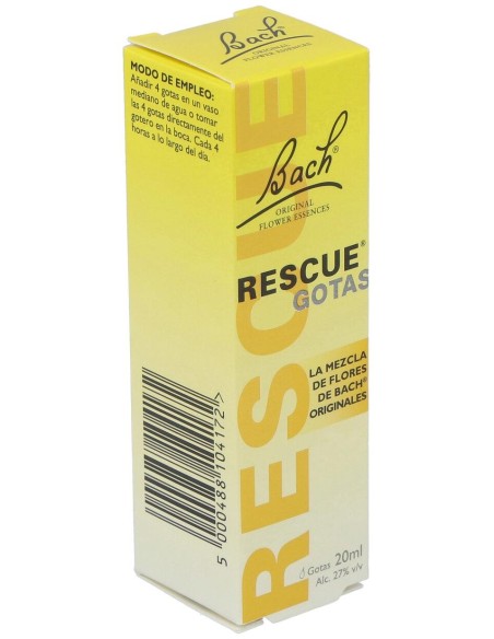 Bach Rescue Remedy Original Gotas, 20 Ml