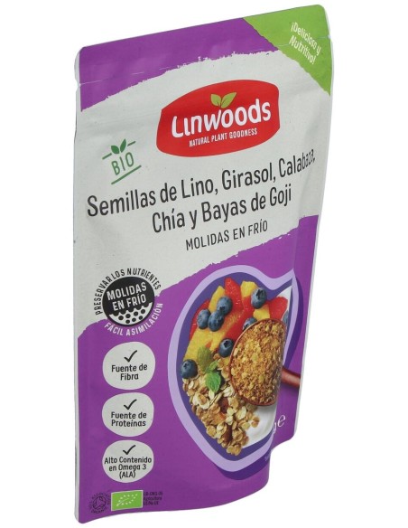 Linwoods Semillas Lino-Giras-Calab-Chia-Goji Molidas Bio 200G