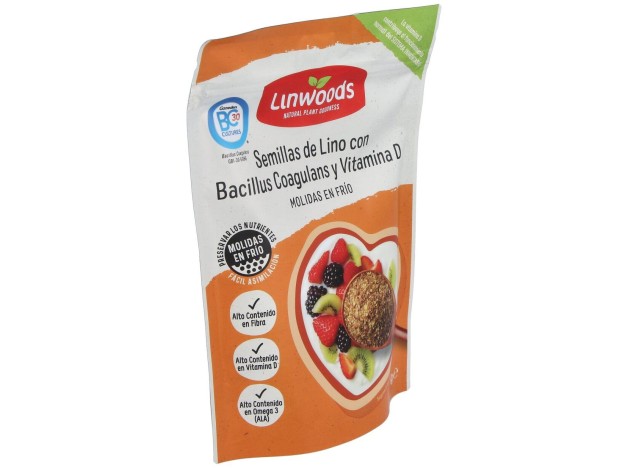 Semillas De Lino Molida Con Bacillus Y Vit D 200Gr