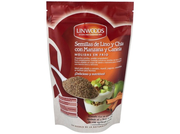 Semillas De Lino Con Chia, Manzana Canela 200G Bio