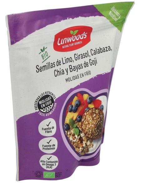 Semillas Lino Calabaza Girasol Chia Goji 425Gr.