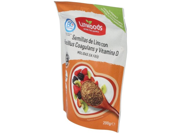 Semillas De Lino Molida Con Bacillus Y Vit D 200Gr