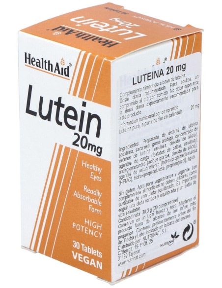 Healthaid Luteina 20Mg 30 Tabletas