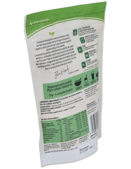 Semillas De Cañamo Molidas 200Gr. Bio