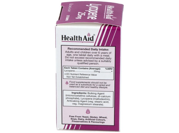 Licopeno 25Mg. 30Comp. Health Aid