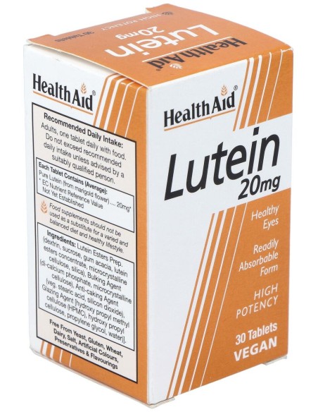 Healthaid Luteina 20Mg 30 Tabletas