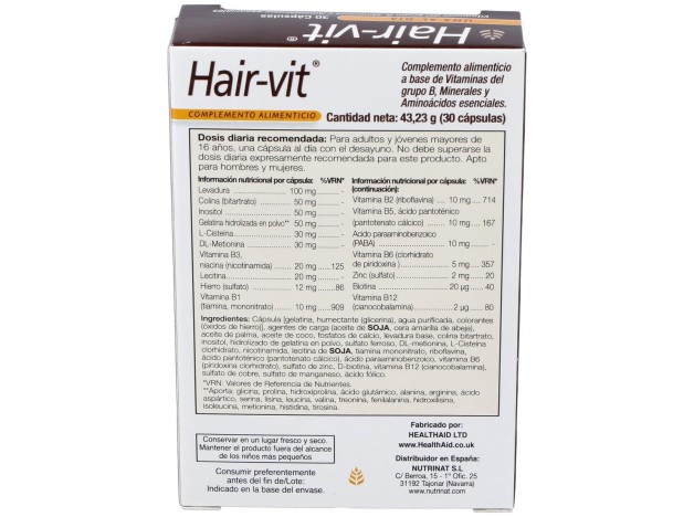 Hair-Vit 30Comp. Health Aid