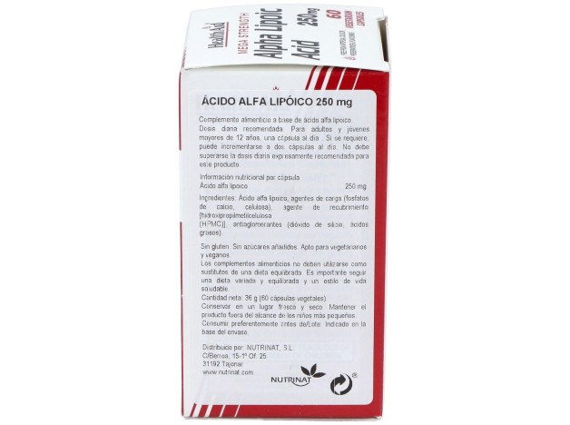 Acido Alphalipoico 60Cap. Health Aid