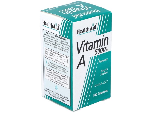 Vit A 5000Ui Con Vit D 400Ui 100Cap. Health Aid