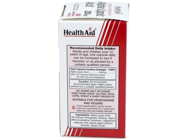 Acido Alphalipoico 60Cap. Health Aid