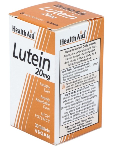 Healthaid Luteina 20Mg 30 Tabletas