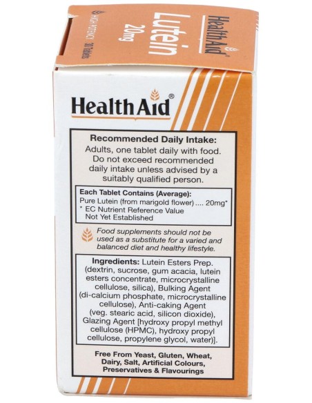 Healthaid Luteina 20Mg 30 Tabletas
