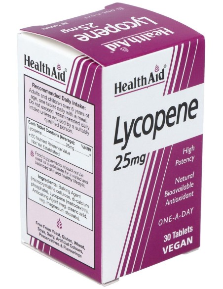 Licopeno 25Mg. 30Comp. Health Aid
