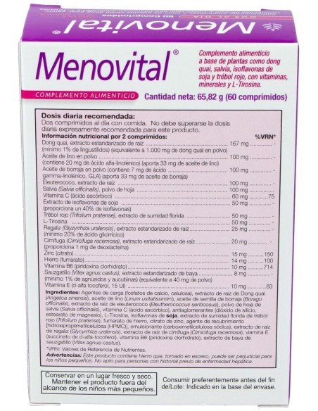 Menovital 60Cap. Health Aid