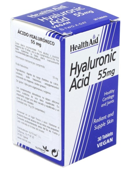 Acido Hialuronico 55Mg. 30Comp. Health Aid