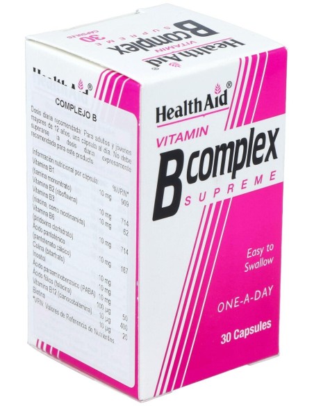 Vit B Complex 30Cap. Health Aid