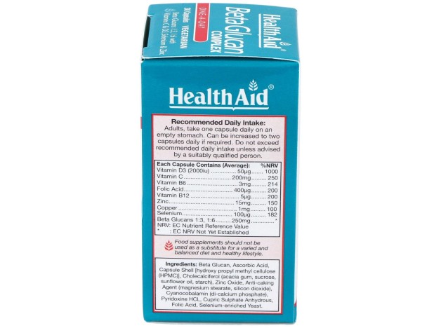 Health Aid Betaglucan Complex 30Caps