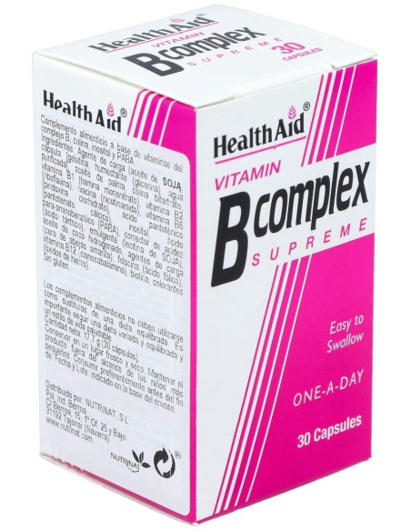Vit B Complex 30Cap. Health Aid