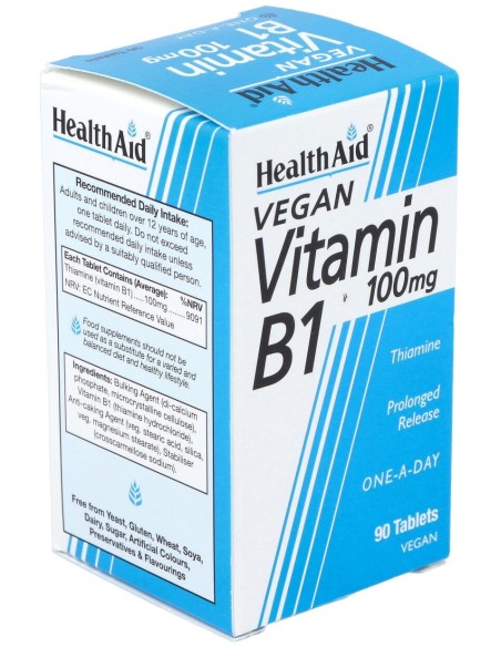 Health Aid Vitamina B1 100Mg 90 Tabletas