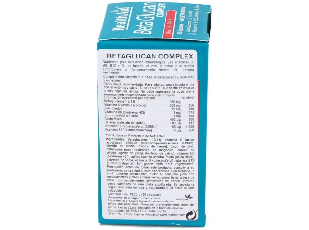 Health Aid Betaglucan Complex 30Caps