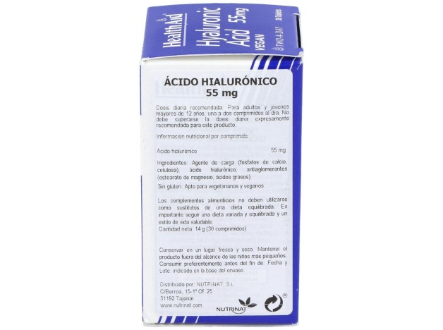 Acido Hialuronico 55Mg. 30Comp. Health Aid