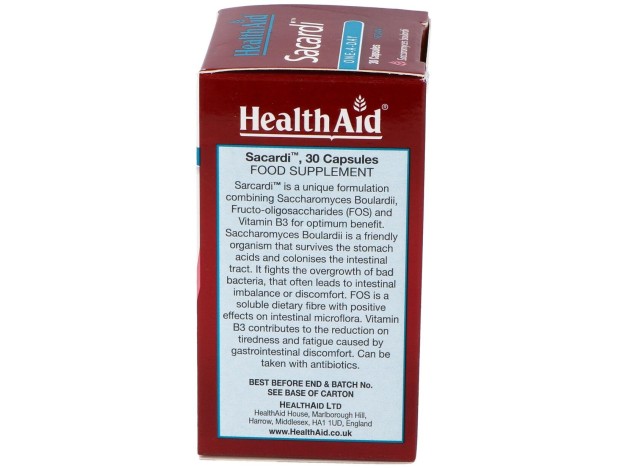 Sacardi (Saccharomyces Boulardii) 30Vcaps.