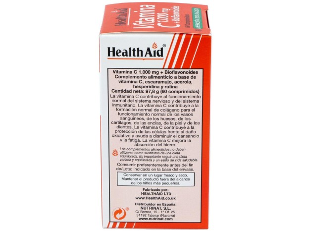 Vit C + Bioflavonoides 60Comp. Health Aid