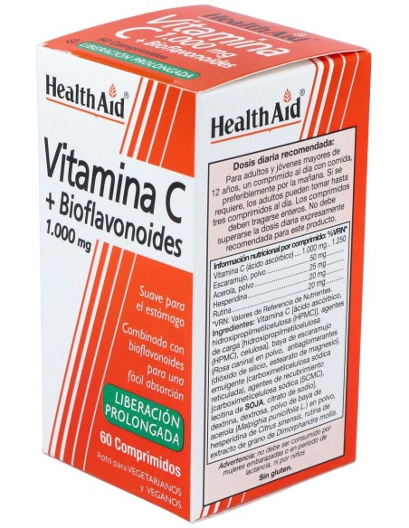 Vit C + Bioflavonoides 60Comp. Health Aid
