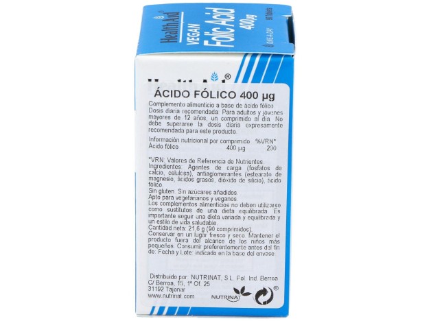 Acido Folico 90Comp. Health Aid
