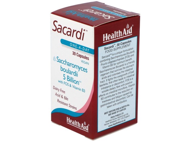 Sacardi (Saccharomyces Boulardii) 30Vcaps.