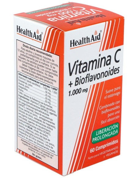 Vit C + Bioflavonoides 60Comp. Health Aid