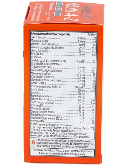 Multivit %26 Minerals A To Z 90Comp. Health Aid