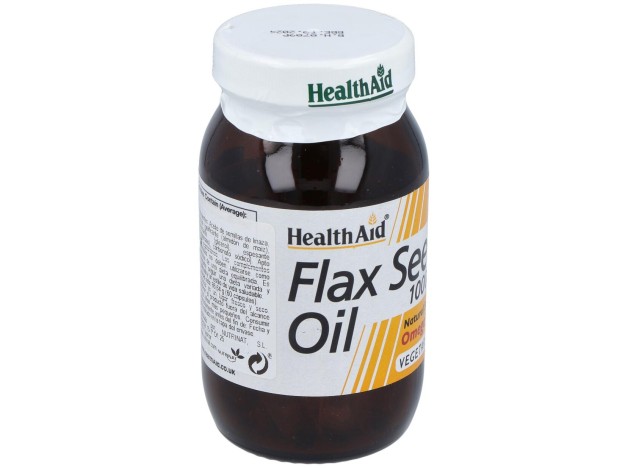 Aceite De Linaza Flaxseed Oil 60Cap. Health Aid