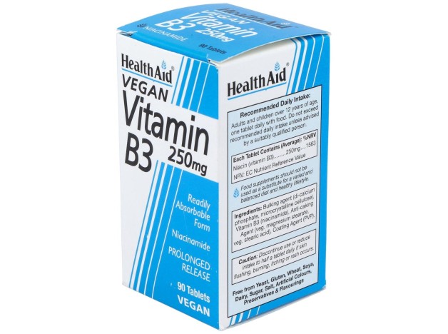 Healthaid Vitamina B3 (Niacinamida) 250Mg 90Comp